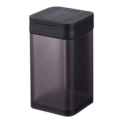 Jitsugyo 4820 Magnetic Flour Spice Bottle Tower Black Tower Condiment Container Sliding Amount Adjustable & Approx. W5.8XD6XH10.5cm