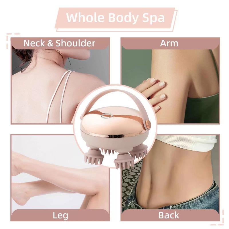 New Rechargeable Head Massage Instrument Waterproof Body Massage Head Massager Scalp Stress Scalp Massager Body Relaxation