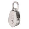 Marine Pulley Stainless Steel Lifting Single Pulley Block Wire Rope Hanging Towing Wheel for Sailboats Yachts Ship