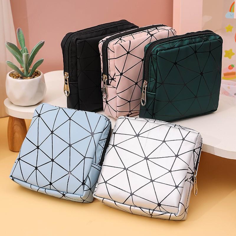 Bolsa Portátil para Guardar Compresas Higiénicas Organizador de Higiene Femenina Neceser para Viajes