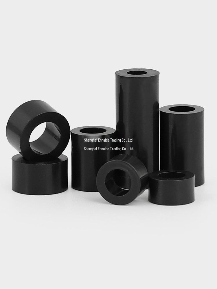 Schwarze Nylon-ABS-Gerade-Abstandshülse (M2 bis M12)