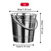 Ice Bucket Beer with Handle Metal Pail Beverage Tub for Family Gatherings Bar Accessories