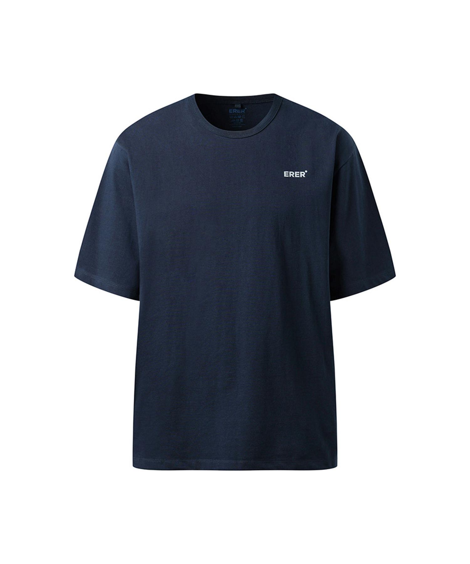Er Er [Un] Basic Logo T-Shirt Navy Navy/1