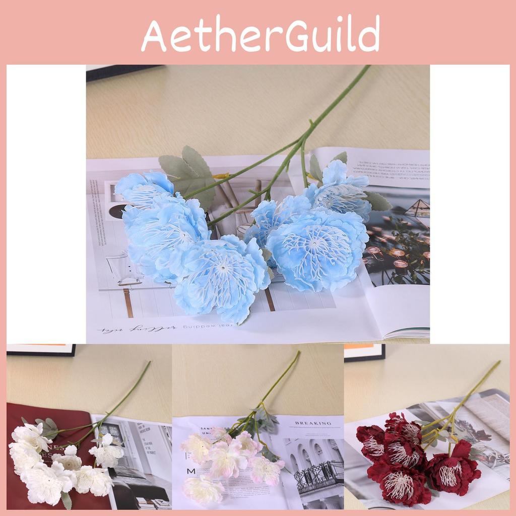 Silk Snow Peony Floral Arrangement For Wedding Decor Photography