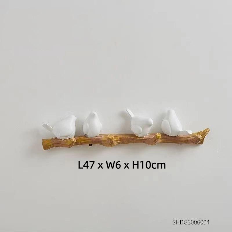 Minimalist Nordic 3D Resin Bird Wall Decoration – Home Ornament