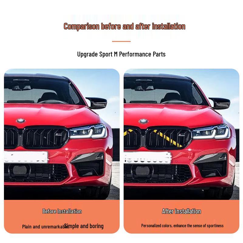 BMW 3er/5er F30 F10 G01 X3 X4 Kühlergrill-Zierleiste für Nasenhaarfarbwechsel