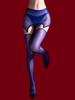 Women'S Split Type Package Skirts With Stocking Hollow Out Oil Shiny Pantyhose Woman Mini Skirts Garters With Stocking Tights