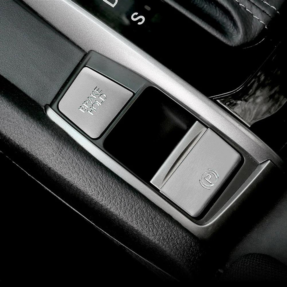 Electronic Handbrake Patch Central Control Panel Decoration Modification Accessories Supplies for Honda Civic 10th 2016 20 2024