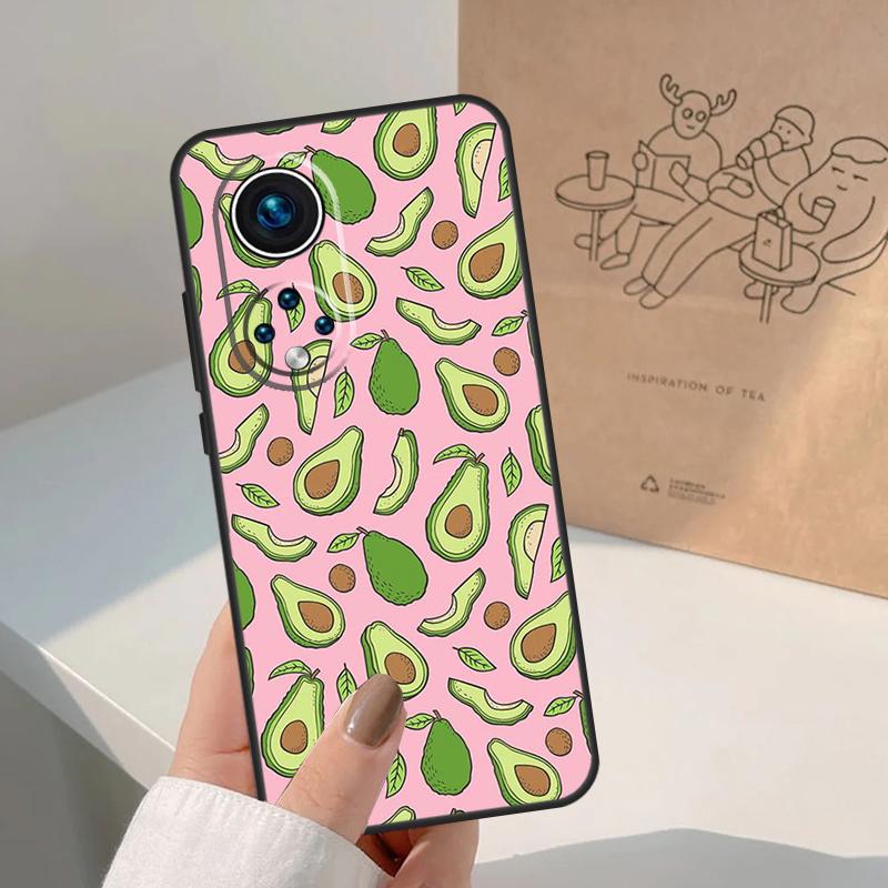 Avocado Pattern For Honor Magic 8 7 6 5 Pro Case For Honor X9d X9c X9b X9a X8c X8b Win 200 400 50 70 90 Lite