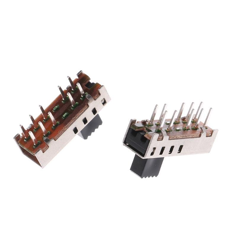 10Pcs SS24E01-G5 Slide Switches Vertical 0.5A 10 Pin 4 Position Toggle Switch