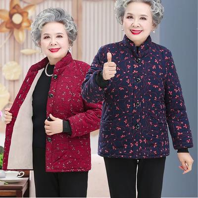 Μεγαλύτερες γυναίκες Χειμερινό μπουφάν Φθινοπωρινό Βελούδινο Μαμά Εξωτερικό Ζεστό Βαμβακερό Μπουφάν Plus Size Winter Loose Βαμβακερό παλτό