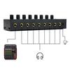 Small Size 8 Channel Headphone Amplifier with Stereo/Mono Button for Everyone Who Needs High Quality Sound Mixers