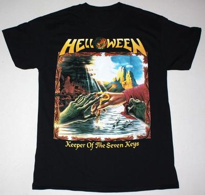 HELLOWEEN Gardien Des SEVEN KEYS II T-shirt Cotton Tee All Size S-4XL VN2415 Unisex T-Shirt