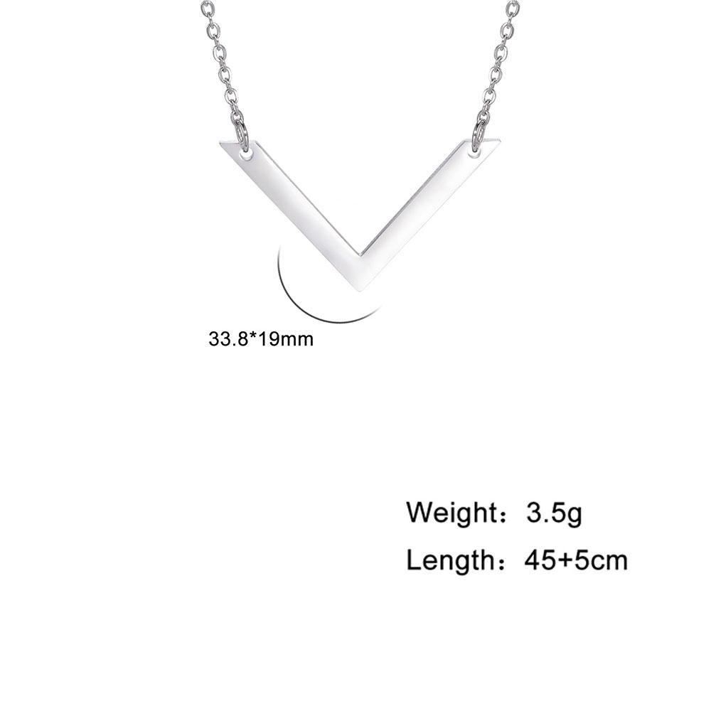 Geometric Round Heart Choker Necklace for Women Stainless Steel Minimalist Simple Clavicle Neck Chain Jewelry