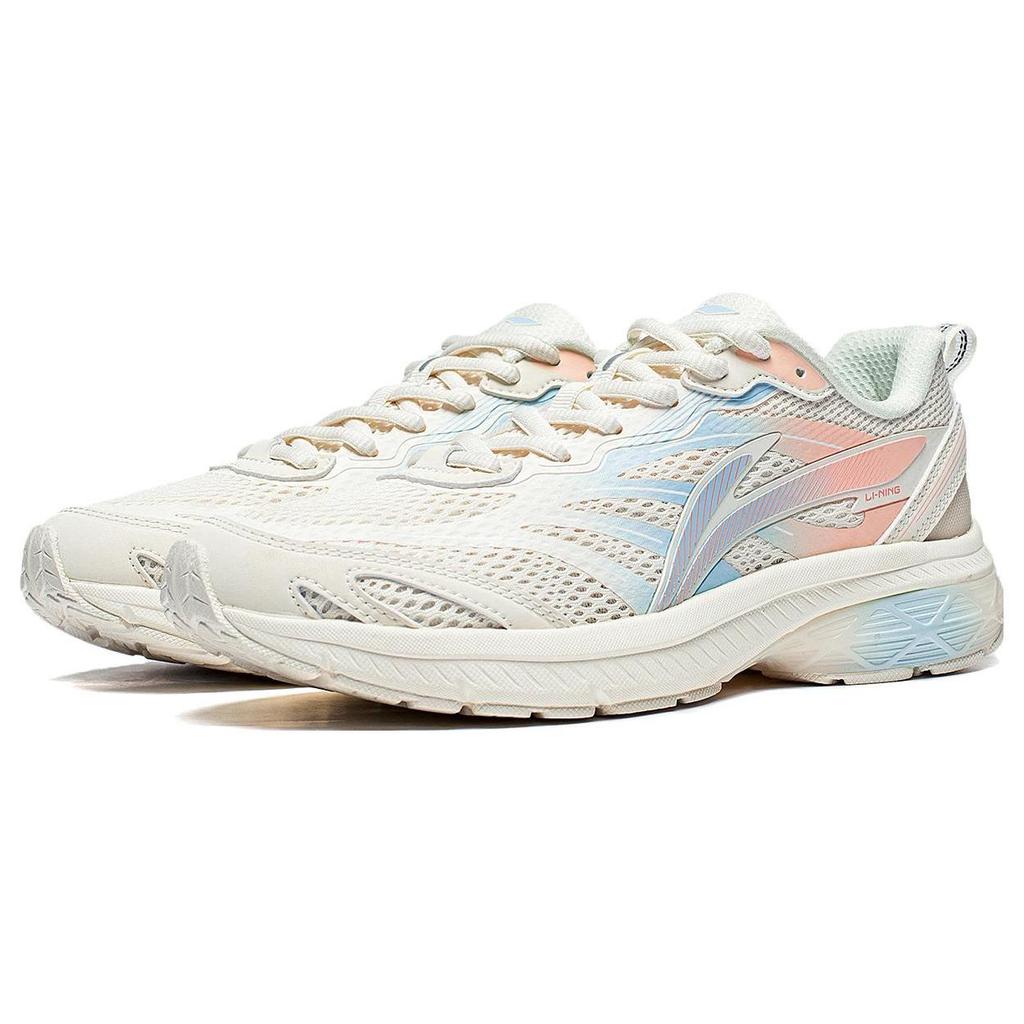 Li Ning Fuyao Textile, Synthetic Leather Cushioning Slip Resistant Breathable Low top Running Shoes Women's ARXT014-8