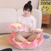 Rice Lotus Plush Toys Plush Guanyin Seat Cushion Fun Lotus Mat Decoration Lucky Lotus Plush Cushion