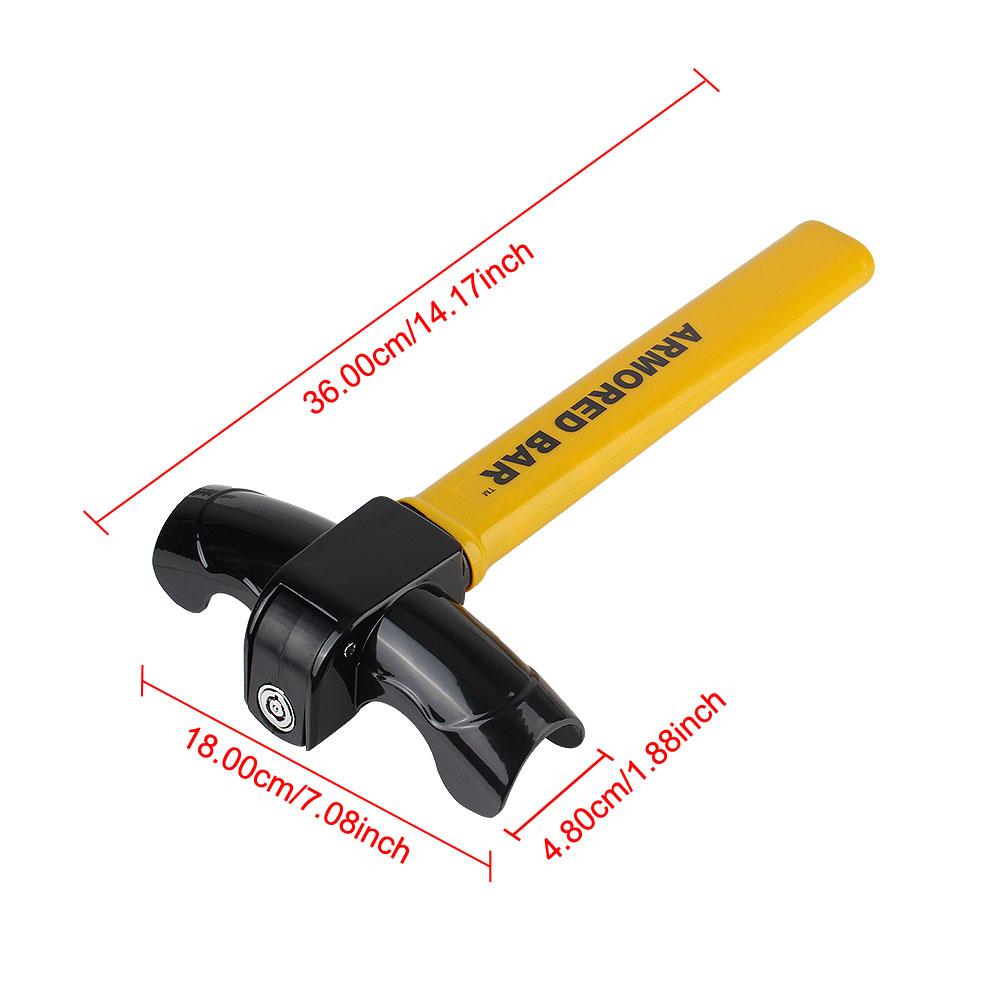 Universal Automobile Steering Lock Protection T-Locks Car Accessories Car Steering Wheel Lock Anti-Theft With Keys Security Car Locks