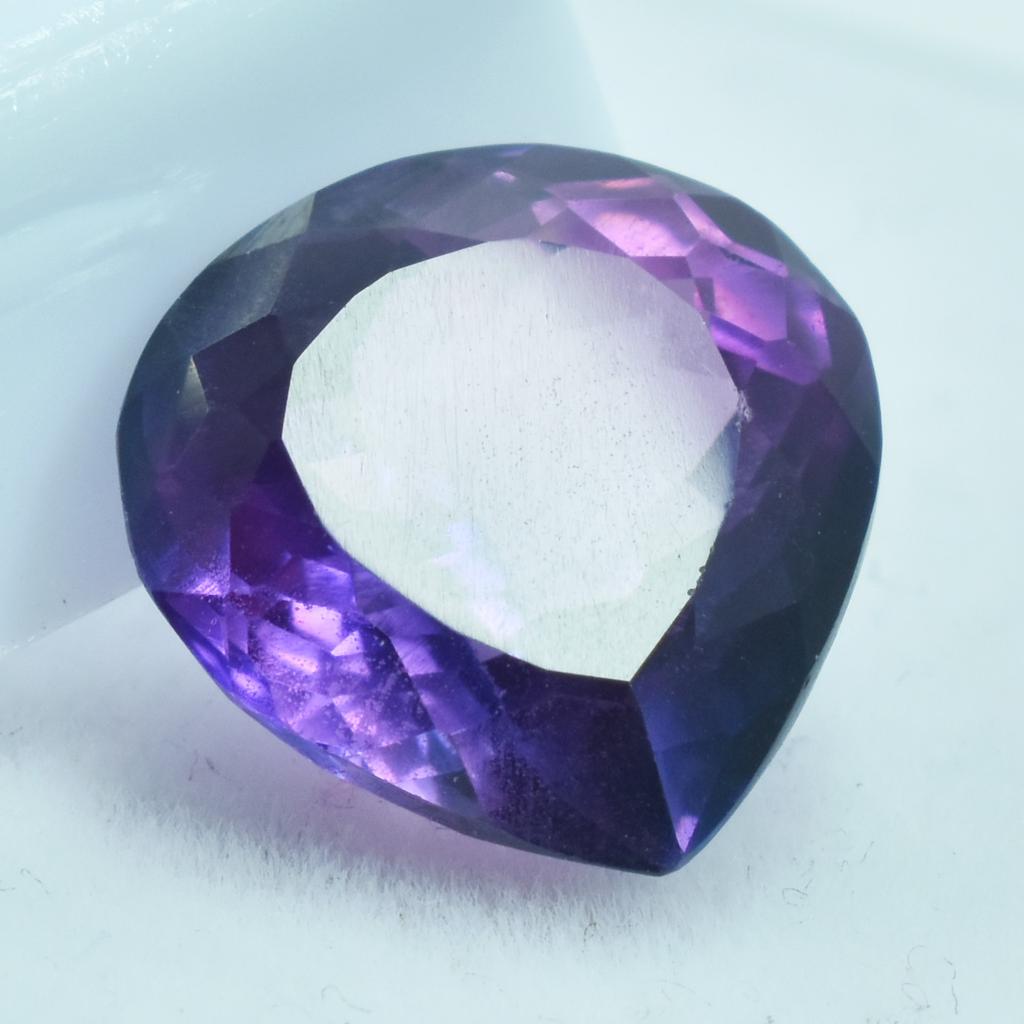 Natural Purple Tanzanite Loose Gemstone 12.45 Ct Pear Cut for Jewelry Making and Gem Collections
