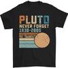 Pluto Never Forget Space Planet Astronomy Mens T-Shirt 100% Cotton