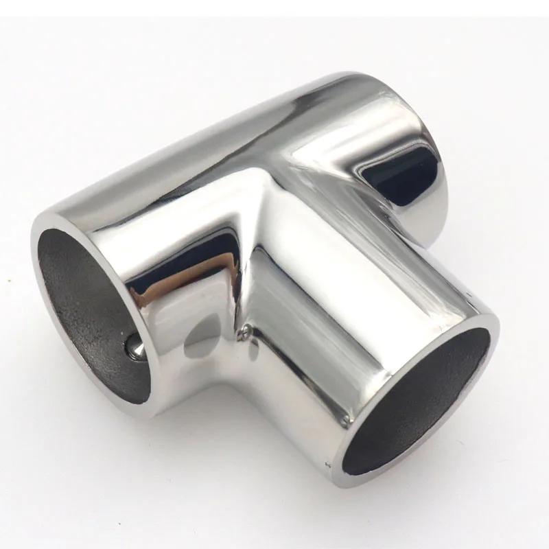 19mm/22mm/25mm/32mm Marine Boat Yacht 316 Stainless Steel 3 Way Boat Deck Handrail Rail Tee Cross Fitting Joint Connector