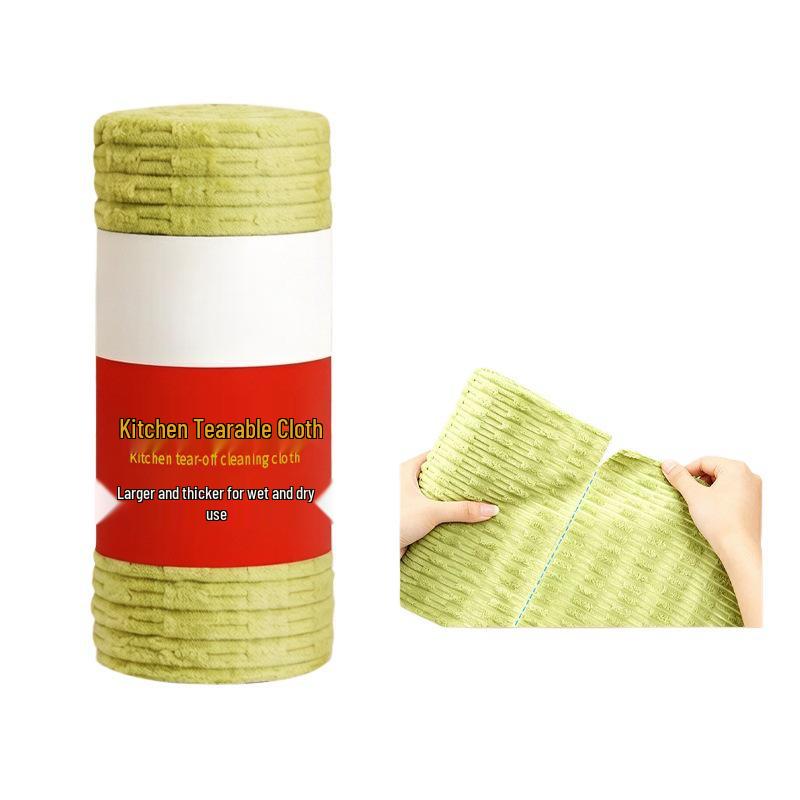 Chiffon de cuisine paresseux en fibre de bambou - Chiffon de nettoyage épais et absorbant, durable, ne peluche pas