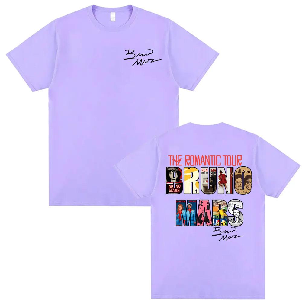 Bruno Mars The RoUnisextic Tour 2026 Album Cover T Shirts Unisexs Clothes Fashion Oversized Tshirts Summer Tops ONeck Loose T Shirt