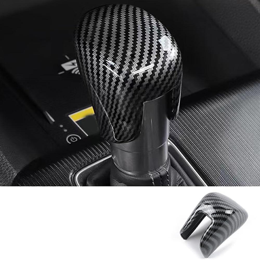 Carbon Fiber Style Gear Shift Knob Cap Cover Trim For Honda Accord 2018-23