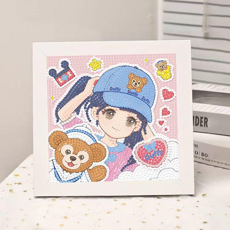 High-End Diamond Painting Diy Van Gogh Starry Sky Cat Creative Handmade Toy Table Decoration Diamond Painting With Frame