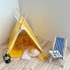 1/12 Dollhouse Mini Summer Camping Tent Set Dollhouse Simulation Beach Scene Decoration For Kids Pretend Play Toys