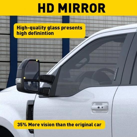 Glass Mirror Upper Heated Left Driver Side For F150 2015- FORD Replacement V
