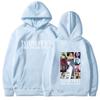 Unisex American Tide Brand Letter Print Hoodie - Spring/Autumn Loose Fit Sweatshirt for Couples