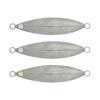 Olerud Fishing Tackle DIY Series Unpainted Metal Jig E Lure for Slow Jigging (qm100004) (100g 3-pack) Qm100004e03