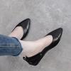 Fashion Luxury Leather Casual Ladies Footwear Flat Women's Shoes Low Heel Elegant Flats Office Pointed Toe Lastest Vacation Shoe On Sale
