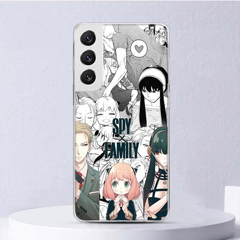 Anime SPY×FAMILY Soft Case For Samsung Galaxy S22 S21 Ultra S20 FE S10 Plus Phone Cover S9 S8 + S10E S7 Edge S6 Funda Coque