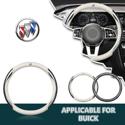 Leather Carbon Fiber Car Steering Wheel Cover Car Accessories For Enclave Regal Lacrosse Encore Excelle Envision Car Accessories