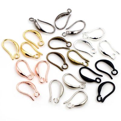 20pcs Pure Copper Plated Ear Hooks for DIY Jewelry, Earrings & Crafts