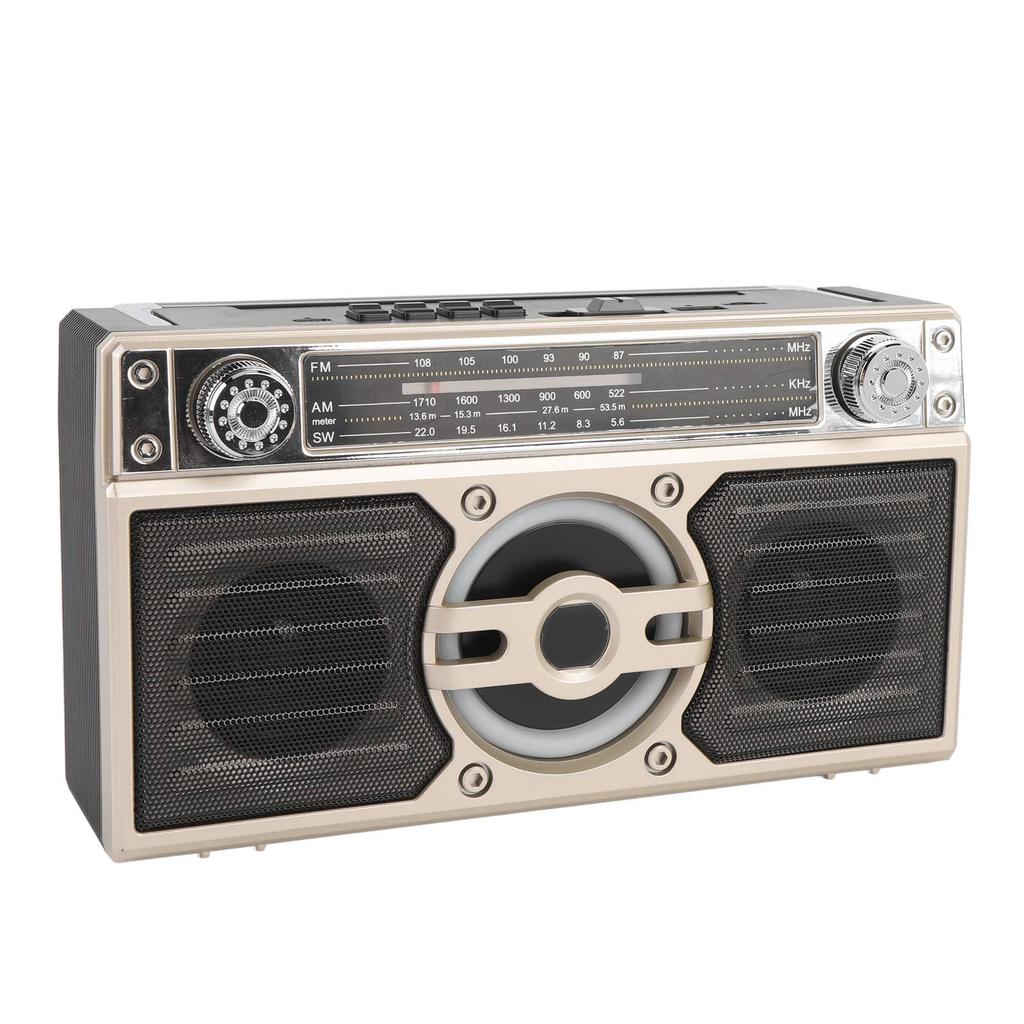 Portable Radio   Speaker Multifunctional Rechargeable Multi Band FM AM SW Radio for Travel   Play Time