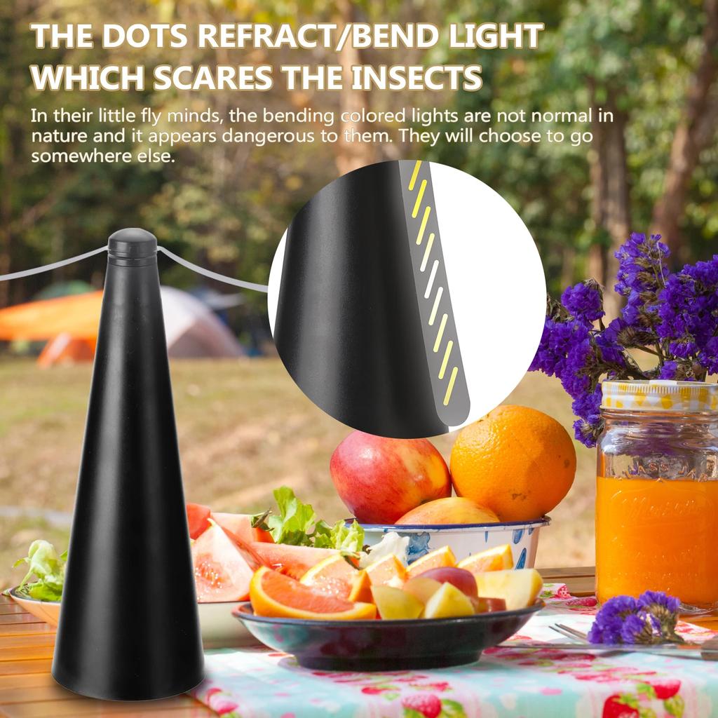 USB Cable/dry Cell Outdoor Multifunctional Fly Repellent 360° Rotation Fan-type Food Protector Pest Drive Away Table Fan