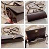 Exquisite 2025 Solid Color Casual Buckle Large Capacity Stylish Crossbody Baguette Women's Bag