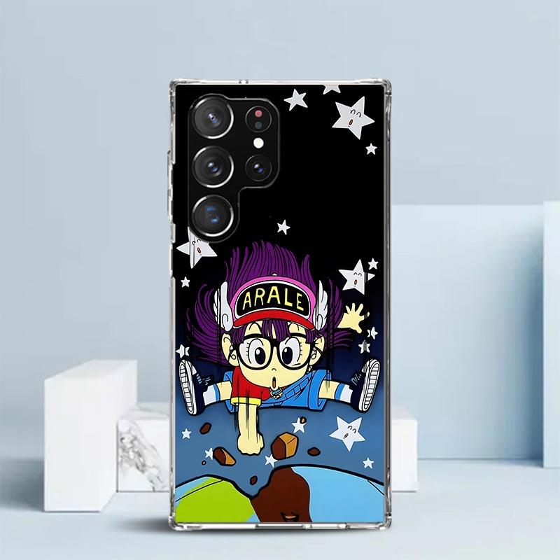 Arale Dr Slump Phone Case For Samsung Galaxy S24 S25 Edge S26 Ultra S22 S23 Plus S21 + S20 FE Soft TPU Back Cover Galaxy S22 S23