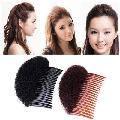 Seamless Fluffy Hair Clip Pad Hair Base Bun Maker Braid Puff Hair Head Cushion  Women