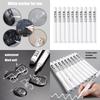 10x/Set Waterproof Marker Pens White Paint Marker Pens Quick-drying Markers Permanent Markers for School