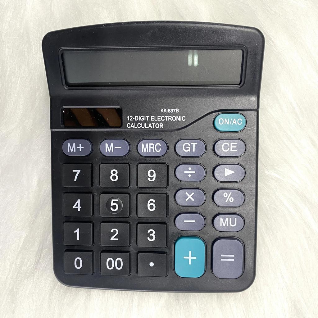1PC Simple Color 12-bit Solar Calculator with Large Screen Suitable for Student Finance Office Desktop Calculator