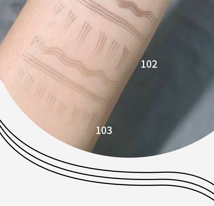 Lower Lash Eyebrow Pencil Three-claw Liquid Eyeliner Pen Waterproof and Sweat-proof Ultra-fine Quick-drying Split Eyebrow Pencil Lying Silkworm Pen