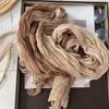 Damen Koreanischer Warmer Baumwoll-Leinen Farbverlauf Schal Herbst Winter Elegantes Vielseitiges Jacken-Nackentuch Langes Weiches Schal Modeartikel