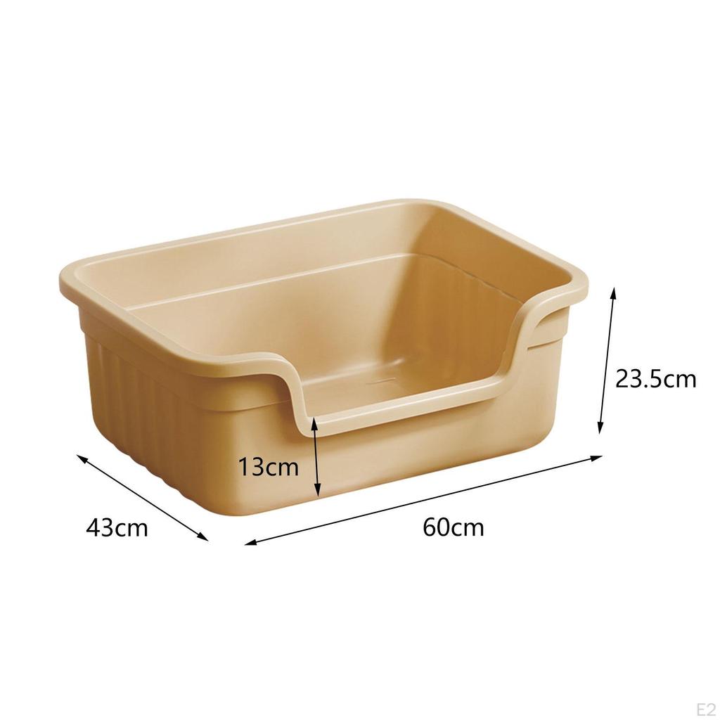 Cat Litter Box, Toilet Sand U Shape Lowered Front Bedpan, Easy To Clean for Small and Large