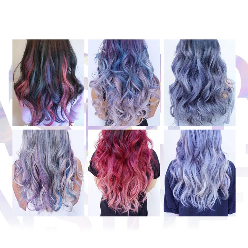 Bestauty   6Pcs x 15ml Hair Mascara Disposable Hair Dye Plant Extraction Easy Coloring Dual Porpose Colorful Mascara