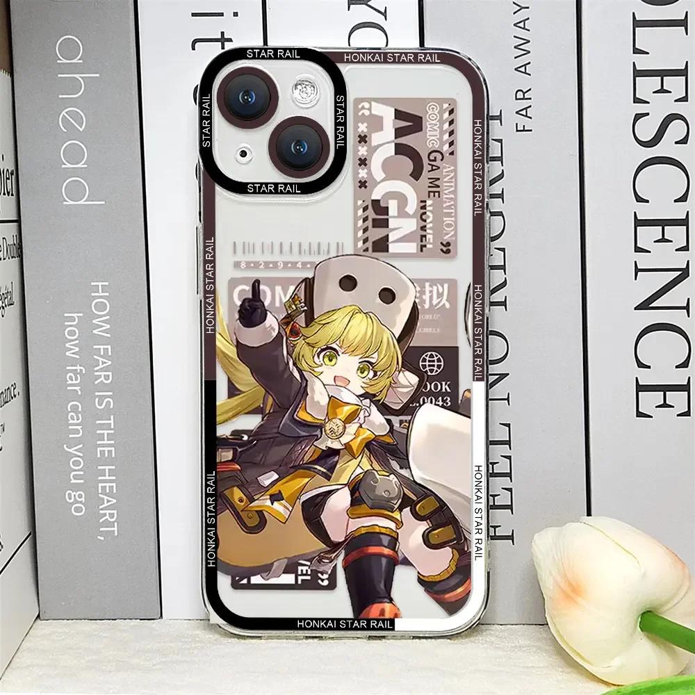 Honkai Star Rail Phone Case for IPhone 16 15 14 13 12 11 Pro Max Mini Soft Covers for IPhone X XS MAX 8 7 Plus SE2 Clear Fundas
