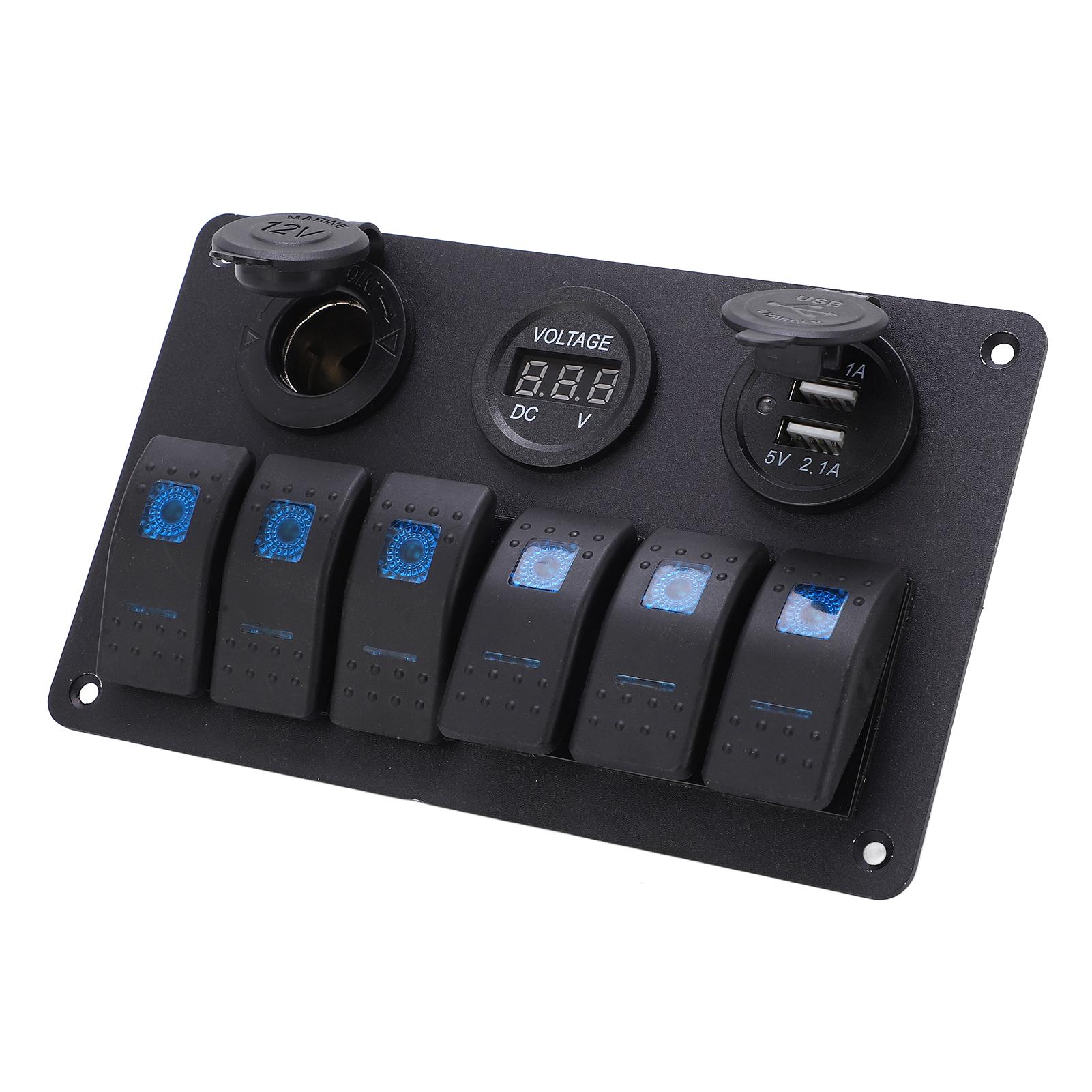 

Car Switch Panel Waterproof Function 6 Bit Combination Button Multifunction Intelligent Control Car Control Switch