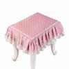 Thick Floral Makeup Stool Cover Floral Pattern Seat Chair Slipcover Stool Cushion Cover  Household